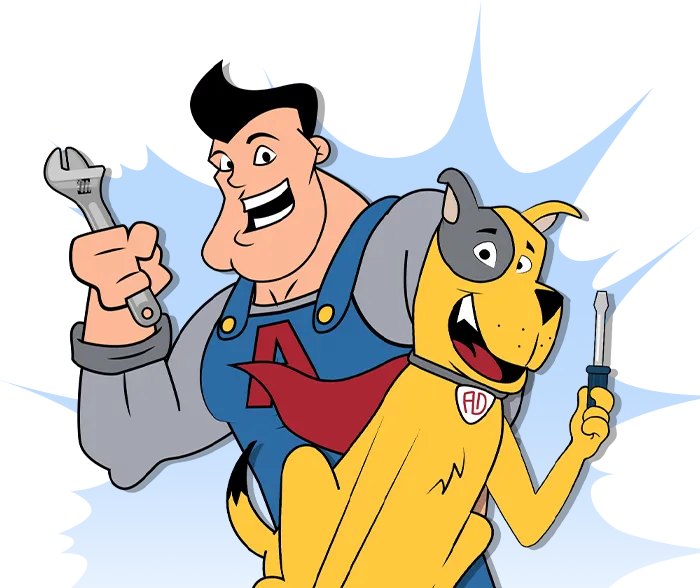 Action Dog and Action Man